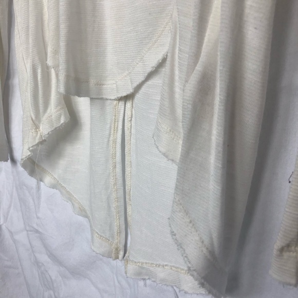 Free people white long sleeve mesh open back - Picture 3 of 5